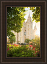 Load image into Gallery viewer, Salt Lake - The Lord Is My Light (Vertical) Open Edition Canvas / 14 X 21 Brown Frame Art