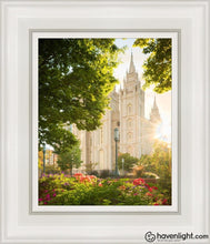 Load image into Gallery viewer, Salt Lake - The Lord Is My Light (Vertical) Open Edition Canvas / 8 X 10 White Frame Art