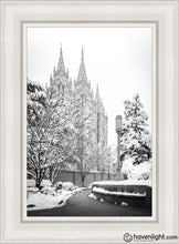 Load image into Gallery viewer, Salt Lake White Christmas Open Edition Canvas / 14 X 21 Frame Art