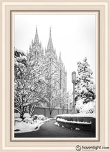 Load image into Gallery viewer, Salt Lake White Christmas Open Edition Canvas / 20 X 30 Frame Art