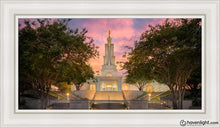 Load image into Gallery viewer, San Antonio Fiery Glow Open Edition Canvas / 15 X 30 White Frame Art