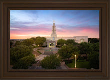 Load image into Gallery viewer, San Antonio Sky Open Edition Canvas / 20 X 30 Brown Frame Art