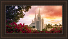 Load image into Gallery viewer, San Diego Flowers Open Edition Canvas / 15 X 30 Brown Frame Art