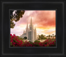 Load image into Gallery viewer, San Diego Flowers Open Edition Canvas / 8 X 10 Black Frame Art