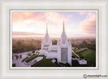 Load image into Gallery viewer, San Diego Morning Fog Aerial Open Edition Canvas / 14 X 21 White Frame Art