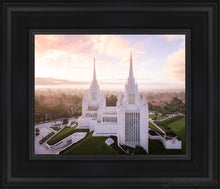 Load image into Gallery viewer, San Diego Morning Fog Aerial Open Edition Canvas / 8 X 10 Black Frame Art