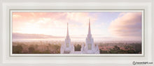 Load image into Gallery viewer, San Diego Morning Fog Aerial Open Edition Canvas / 8 X 24 White Frame Art