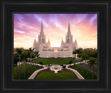 Load image into Gallery viewer, San Diego Sunrise From On High Open Edition Canvas / 11 X 14 Black Frame Art