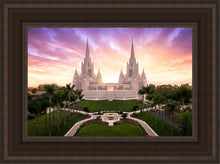 Load image into Gallery viewer, San Diego Sunrise From On High Open Edition Canvas / 12 X 18 Brown Frame Art