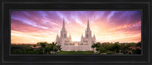 Load image into Gallery viewer, San Diego Sunrise From On High Open Edition Canvas / 12 X 36 Black Frame Art