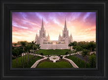 Load image into Gallery viewer, San Diego Sunrise From On High Open Edition Canvas / 14 X 21 Black Frame Art