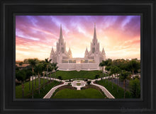 Load image into Gallery viewer, San Diego Sunrise From On High Open Edition Canvas / 24 X 36 Black Frame Art
