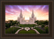 Load image into Gallery viewer, San Diego Sunrise From On High Open Edition Canvas / 24 X 36 Brown Frame Art