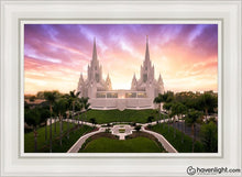 Load image into Gallery viewer, San Diego Sunrise From On High Open Edition Canvas / 24 X 36 White Frame Art