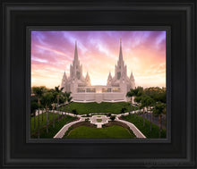 Load image into Gallery viewer, San Diego Sunrise From On High Open Edition Canvas / 8 X 10 Black Frame Art