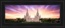 Load image into Gallery viewer, San Diego Sunrise From On High Open Edition Canvas / 8 X 24 Black Frame Art