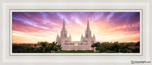 Load image into Gallery viewer, San Diego Sunrise From On High Open Edition Canvas / 8 X 24 White Frame Art