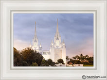 Load image into Gallery viewer, San Diego Temple All Will Rise Open Edition Canvas / 12 X 18 White Frame Art