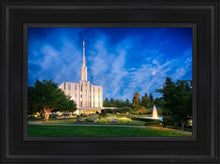 Load image into Gallery viewer, Seattle Blue Hour Open Edition Canvas / 12 X 18 Black Frame Art