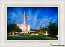 Load image into Gallery viewer, Seattle Blue Hour Open Edition Canvas / 14 X 21 White Frame Art