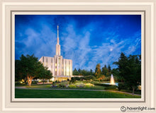 Load image into Gallery viewer, Seattle Blue Hour Open Edition Canvas / 20 X 30 White Frame Art