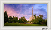 Load image into Gallery viewer, Seattle Evening Panorama Open Edition Canvas / 15 X 30 White Frame Art