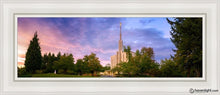 Load image into Gallery viewer, Seattle Evening Panorama Open Edition Canvas / 8 X 24 White Frame Art