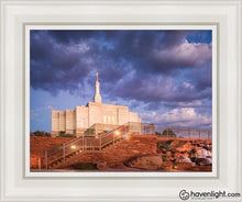 Load image into Gallery viewer, Snowflake Stairway To Heaven Open Edition Canvas / 11 X 14 White Frame Art