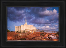 Load image into Gallery viewer, Snowflake Stairway To Heaven Open Edition Canvas / 14 X 21 Black Frame Art