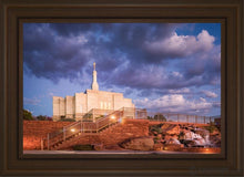 Load image into Gallery viewer, Snowflake Stairway To Heaven Open Edition Canvas / 20 X 30 Brown Frame Art
