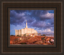 Load image into Gallery viewer, Snowflake Stairway To Heaven Open Edition Canvas / 8 X 10 Brown Frame Art