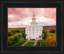 Load image into Gallery viewer, St. George Aerial Open Edition Canvas / 11 X 14 Black Frame Art