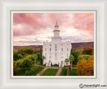 Load image into Gallery viewer, St. George Aerial Open Edition Canvas / 11 X 14 White Frame Art