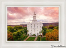 Load image into Gallery viewer, St. George Aerial Open Edition Canvas / 14 X 21 White Frame Art