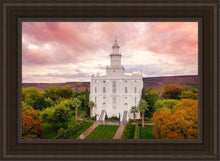 Load image into Gallery viewer, St. George Aerial Open Edition Canvas / 24 X 36 Brown Frame Art