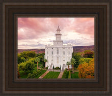 Load image into Gallery viewer, St. George Aerial Open Edition Canvas / 8 X 10 Brown Frame Art