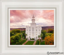 Load image into Gallery viewer, St. George Aerial Open Edition Canvas / 8 X 10 White Frame Art