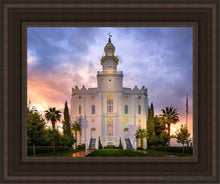 Load image into Gallery viewer, St. George Afterglow Open Edition Canvas / 11 X 14 Brown Frame Art
