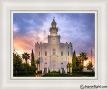 Load image into Gallery viewer, St. George Afterglow Open Edition Canvas / 11 X 14 White Frame Art