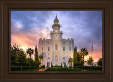 Load image into Gallery viewer, St. George Afterglow Open Edition Canvas / 20 X 30 Brown Frame Art