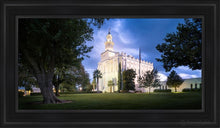 Load image into Gallery viewer, St. George Blue Hour Panorama Open Edition Canvas / 15 X 30 Black Frame Art