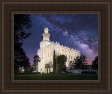 Load image into Gallery viewer, St. George Celestial Open Edition Canvas / 11 X 14 Brown Frame Art
