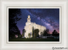 Load image into Gallery viewer, St. George Celestial Open Edition Canvas / 12 X 18 White Frame Art