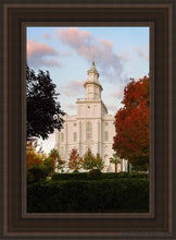 Load image into Gallery viewer, St. George Red Tree Open Edition Canvas / 14 X 21 Brown Frame Art