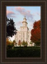 Load image into Gallery viewer, St. George Red Tree Open Edition Canvas / 24 X 36 Brown Frame Art
