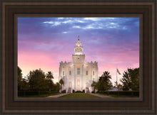Load image into Gallery viewer, St. George Vista Open Edition Canvas / 14 X 21 Brown Frame Art