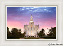 Load image into Gallery viewer, St. George Vista Open Edition Canvas / 14 X 21 White Frame Art
