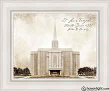 Load image into Gallery viewer, St. Louis Vintage Open Edition Canvas / 11 X 14 White Frame Art