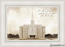 Load image into Gallery viewer, St. Louis Vintage Open Edition Canvas / 14 X 21 White Frame Art