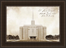 Load image into Gallery viewer, St. Louis Vintage Open Edition Canvas / 24 X 36 Brown Frame Art